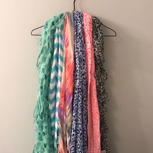 6 scarves